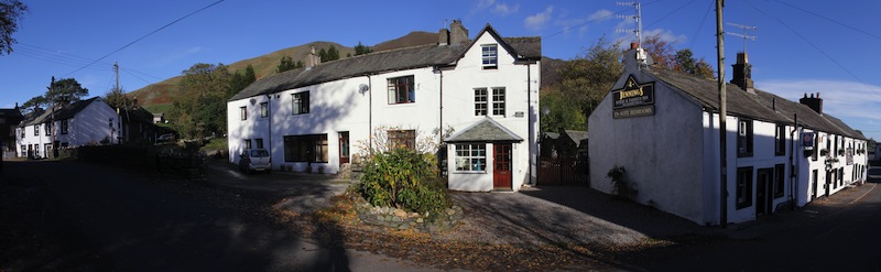Panoramic
                street view of Rose Cottage